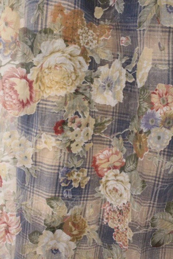 画像2: merry jenny / Gardenerエアリーロングスカート  アイボリー×ブルー O-26-03-19-060-LO-SK-IG-OS (2)