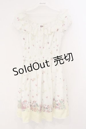 画像: Secret Honey / トロピカルワンピース（ミニー・デイジー・クラリスver） 2 イエロー O-26-03-19-062-CA-OP-OW-OS