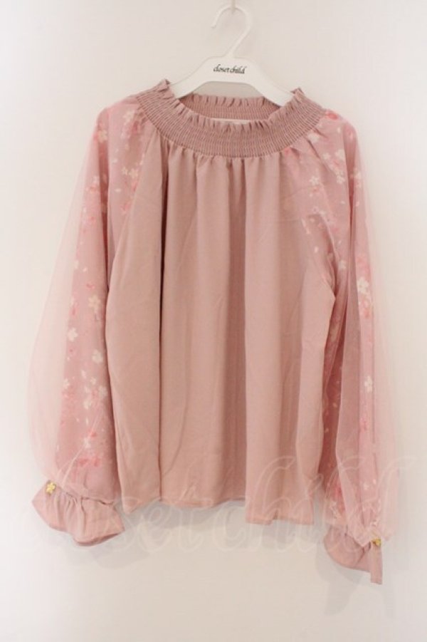 画像1: axes femme / ブルーミングサクラブラウス F ピンク O-26-03-19-064-AX-BL-OW-OS (1)