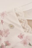 画像2: axes femme / 桜柄ティアードワンピース M キナリ O-26-03-19-065-AX-OP-OW-OS (2)
