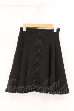 画像: Rojita / サス付きフロントレースアップスカート  クロ O-26-03-19-070-LO-SK-IG-OS