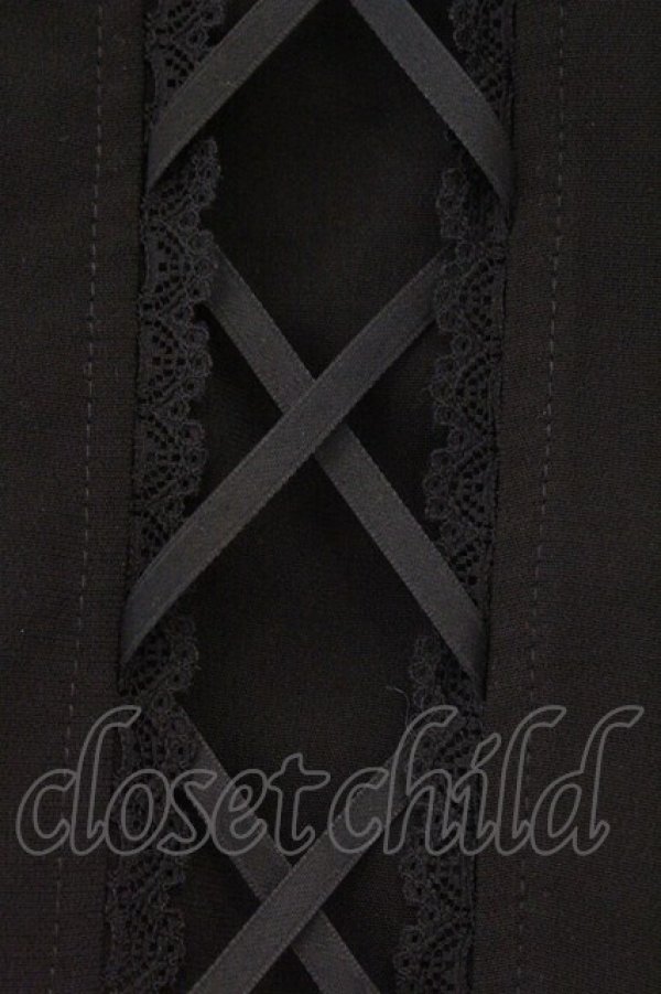 画像2: Rojita / サス付きフロントレースアップスカート  クロ O-26-03-19-070-LO-SK-IG-OS (2)