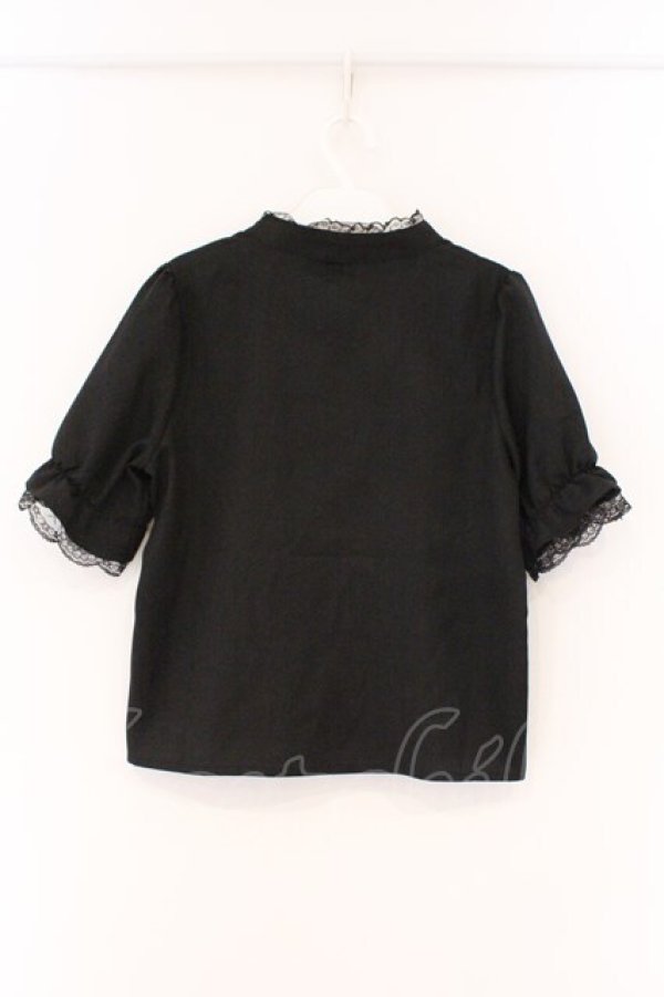 画像3: MA*RS / クロスZIP半袖ブラウス  クロ O-26-03-19-071-EL-BL-IG-OS (3)