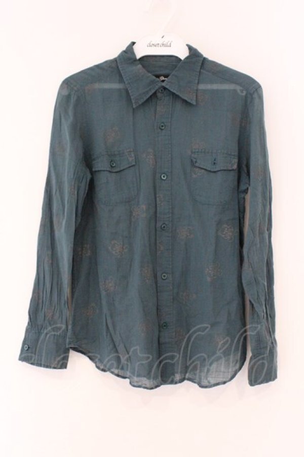 画像1: HYSTERIC GLAMOUR / ファックベアシースルーシャツ  グリーン O-26-03-19-074-PU-BL-IG-OS (1)