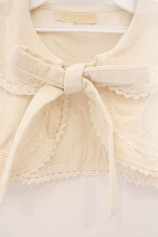 画像2: metamorphose / 別珍ケープ  アイボリー O-26-03-19-076-ME-JA-IG-OS (2)