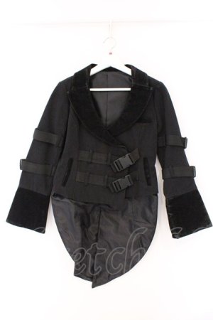 画像: STIGMATA / ベルテッド燕尾ジャケット S ブラック O-26-03-19-079-GO-JA-IG-OS