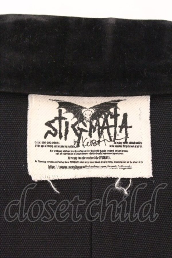 画像5: STIGMATA / ベルテッド燕尾ジャケット S ブラック O-26-03-19-079-GO-JA-IG-OS (5)
