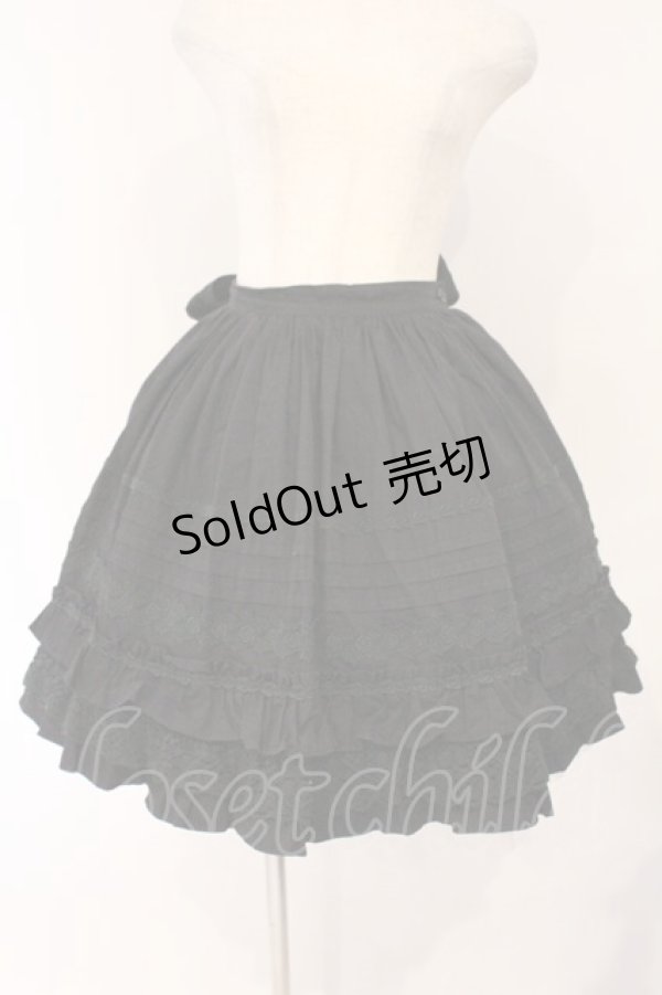 画像1: BABY,THE STARS SHINE BRIGHT / ローズフリルスカート  クロ O-26-03-19-080-BA-SK-IG-OS (1)