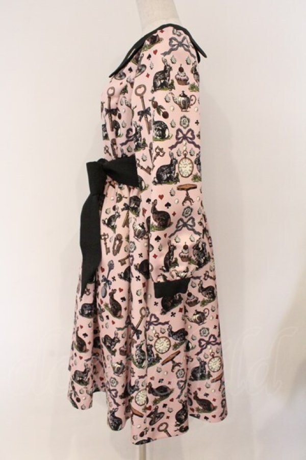 画像4: Q-pot. / Wonderland Puff Sleeve Dress　ワンピース M ピンク O-26-03-19-084-QP-OP-OW-OS (4)