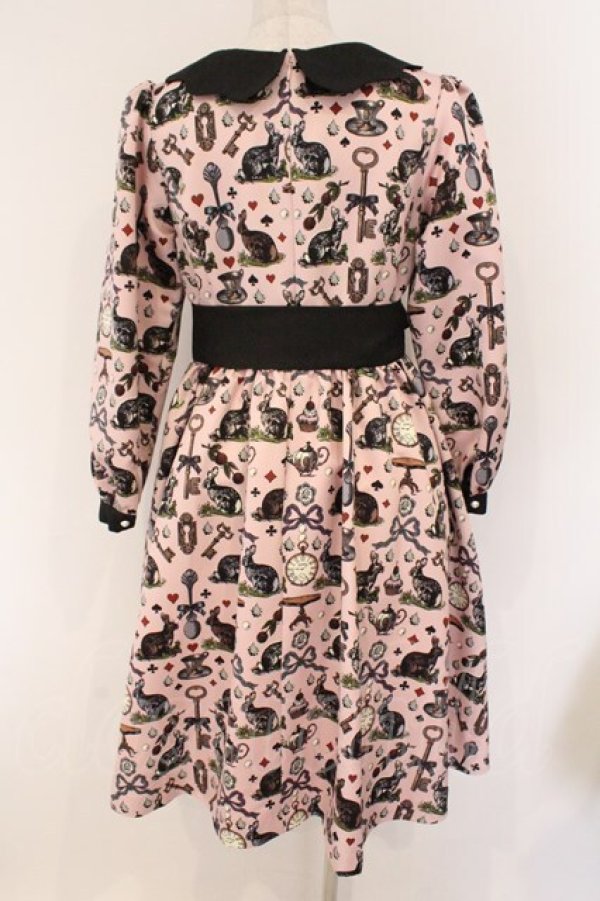 画像6: Q-pot. / Wonderland Puff Sleeve Dress　ワンピース M ピンク O-26-03-19-084-QP-OP-OW-OS (6)