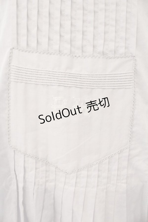 画像3: PINK HOUSE / 配色ローンレイヤードワンピース  サックス O-26-03-19-085-LO-OP-OW-OS (3)