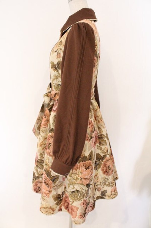 画像3: Kurumi Collaboration / TT*KRMゴブランジャンパースカート L ベージュ×ブラウン O-26-03-19-092-GO-OP-IG-OS (3)