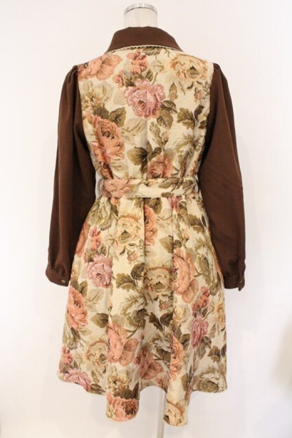 画像4: Kurumi Collaboration / TT*KRMゴブランジャンパースカート L ベージュ×ブラウン O-26-03-19-092-GO-OP-IG-OS (4)