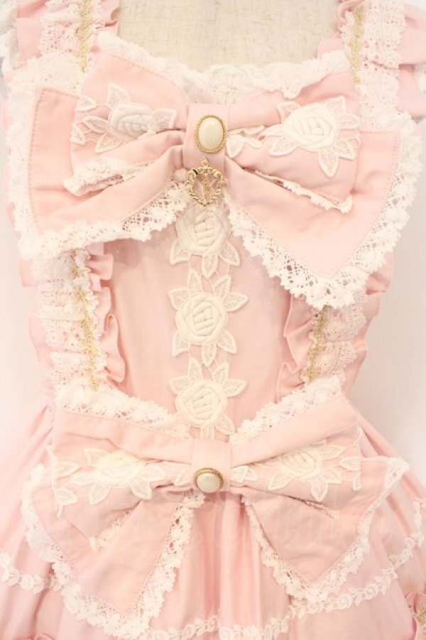 画像2: BABY,THE STARS SHINE BRIGHT / Rose Lace Rococoジャンパースカート  ピンク O-26-03-19-094-BA-OP-IG-OS (2)