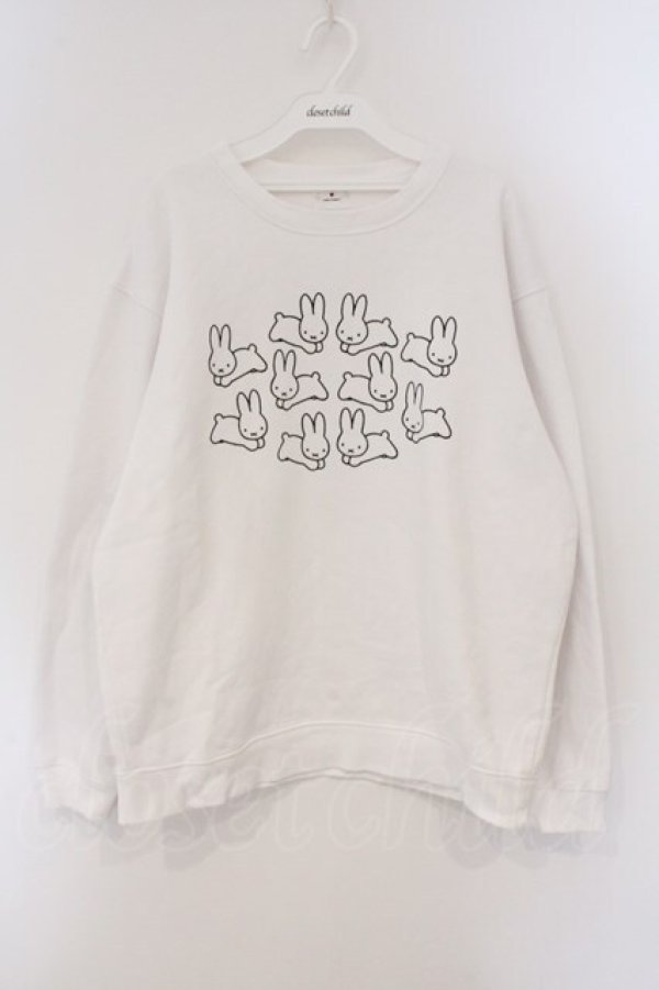 画像1: merry jenny / うさぎいっぱいトレーナー F シロ O-26-03-19-002-LO-TO-OW-OS (1)