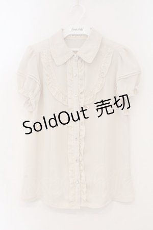 画像: axes femme / レース襟付きフリルブラウス  アイボリー O-26-03-19-012-AX-BL-IG-OS