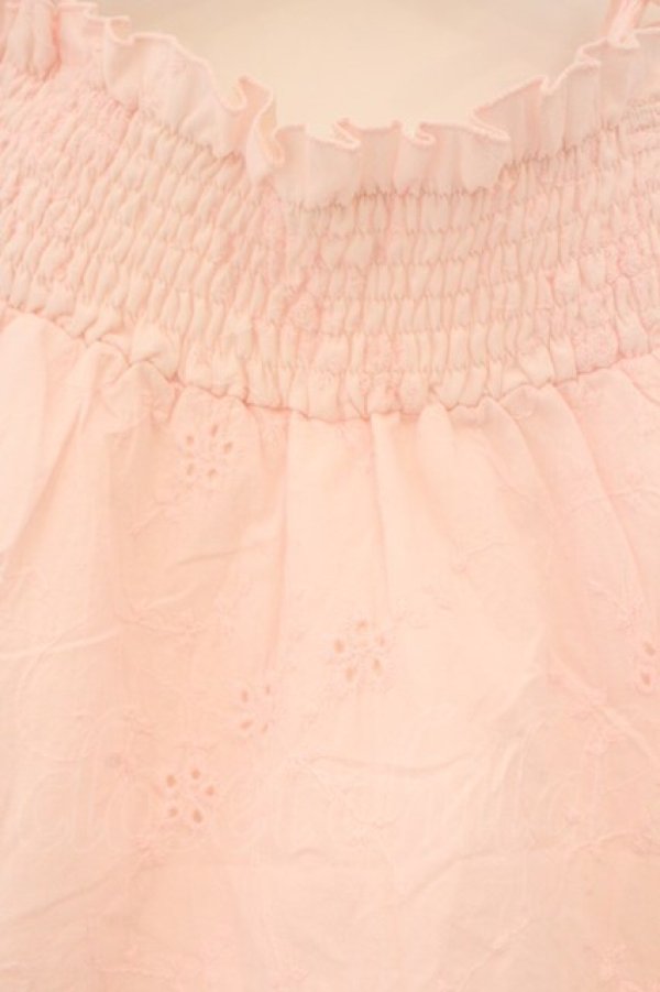 画像2: TRALALA / カットワークオフショルブラウス  ピンク O-26-03-19-013-LO-BL-OW-OS (2)