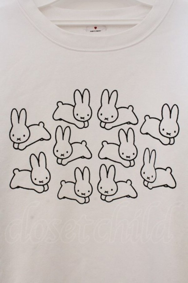 画像2: merry jenny / うさぎいっぱいトレーナー F シロ O-26-03-19-002-LO-TO-OW-OS (2)