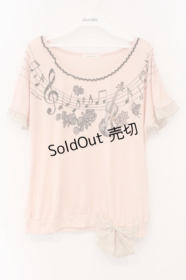 画像1: axes femme / バイオリンptプルオーバー M ピンク O-26-03-19-018-AX-TO-OW-OS (1)