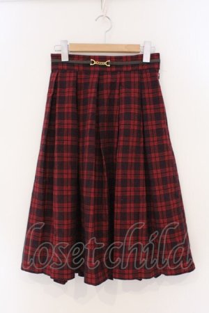 画像: Fi.n.t / チェックプリーツスカート F アカ O-26-03-19-003-CA-SK-OW-OS