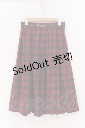 画像: Fi.n.t / チェックプリーツスカート F アカ O-26-03-19-003-CA-SK-OW-OS