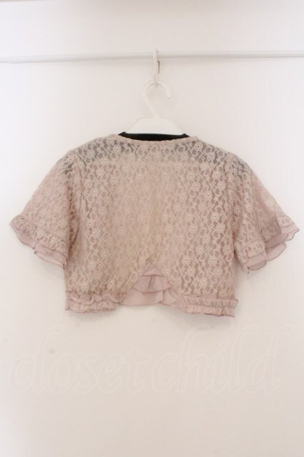 画像3: axes femme / 総レースボレロ M ピンク O-26-03-19-022-AX-TO-OW-OS (3)
