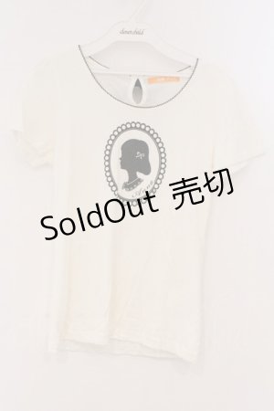 画像: Fi.n.t / カメオptTシャツ F アイボリー O-26-03-19-026-CA-TO-OW-OS