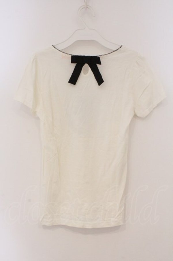 画像3: Fi.n.t / カメオptTシャツ F アイボリー O-26-03-19-026-CA-TO-OW-OS (3)