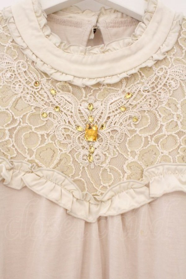 画像2: axes femme / ビジュー使いビスチェ風トップス M キナリ O-26-03-19-029-AX-TO-OW-OS (2)