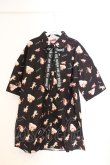 画像1: Jamie エーエヌケー / エンジェルプリントBIGシャツ M クロ O-26-03-21-033-LO-BL-OW-OS (1)