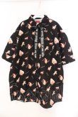 画像1: Jamie エーエヌケー / エンジェルプリントBIGシャツ M クロ O-26-03-21-034-LO-BL-OW-OS (1)