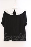 画像4: Jamie エーエヌケー / ゴシックロゴブラウス M クロ×シロ O-26-03-21-035-LO-BL-OW-OS (4)