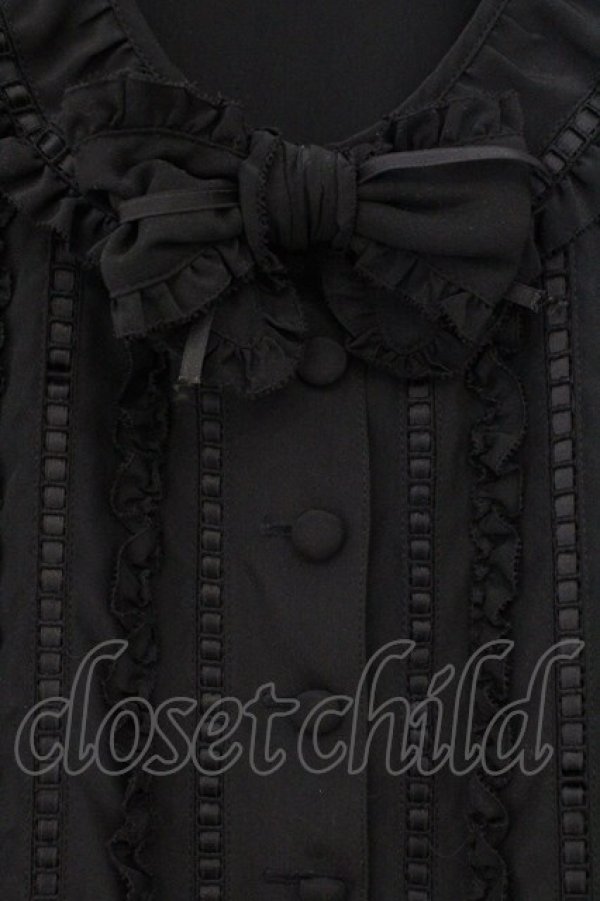 画像2: INGEBORG / レース通しパフブラウス  クロ O-26-03-21-004-LO-BL-IG-OS (2)