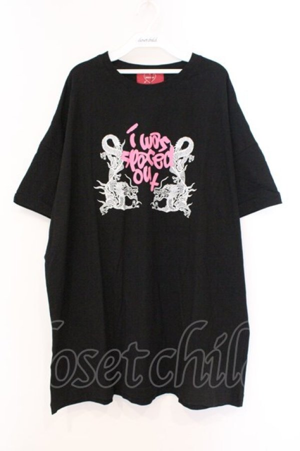 画像1: Jamie エーエヌケー / 龍プリントBigTe M クロ O-26-03-21-043-LO-TO-OW-OS (1)