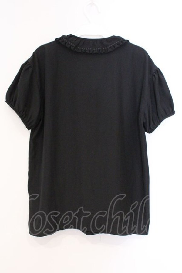 画像4: INGEBORG / レース通しパフブラウス  クロ O-26-03-21-004-LO-BL-IG-OS (4)