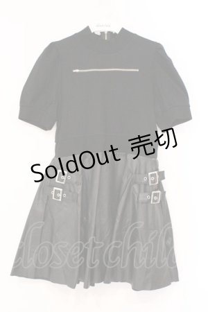 画像: Jamie エーエヌケー / 合皮ドッキングワンピース M クロ O-26-03-21-045-LO-OP-OW-OS