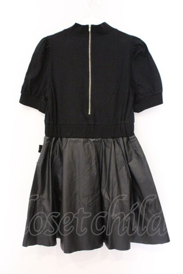 画像3: Jamie エーエヌケー / 合皮ドッキングワンピース M クロ O-26-03-21-045-LO-OP-OW-OS (3)