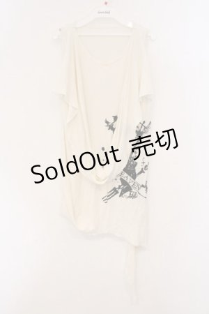 画像: h.NAOTO / ドレープタンクトップ  アイボリー O-26-03-21-054-HN-TO-OW-OS