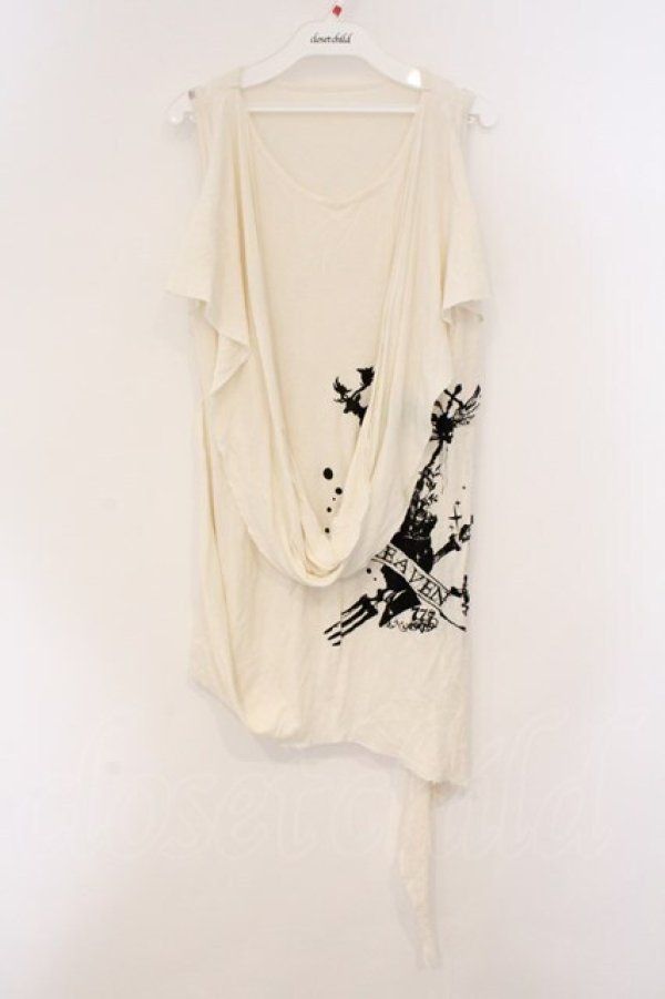 画像1: h.NAOTO / ドレープタンクトップ  アイボリー O-26-03-21-054-HN-TO-OW-OS (1)