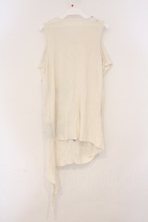 画像3: h.NAOTO / ドレープタンクトップ  アイボリー O-26-03-21-054-HN-TO-OW-OS (3)