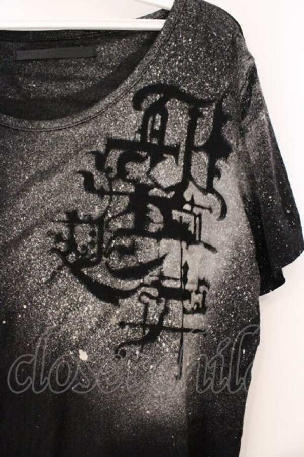 画像2: h.NAOTO / ロゴptTシャツ  ブラック O-26-03-21-058-HN-TO-OW-OS (2)