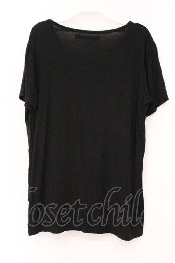 画像3: h.NAOTO / ロゴptTシャツ  ブラック O-26-03-21-058-HN-TO-OW-OS (3)