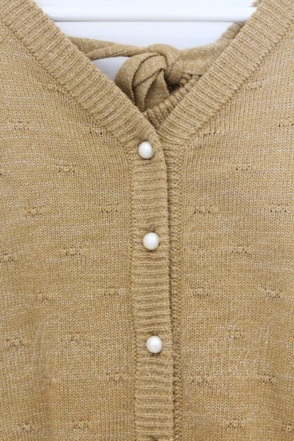 画像2: LIZ LISA / 2wayショートニットカーディガン 0 マスタード O-26-03-21-1030-LO-TO-OW-OS (2)