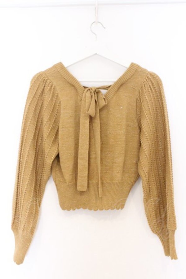 画像3: LIZ LISA / 2wayショートニットカーディガン 0 マスタード O-26-03-21-1030-LO-TO-OW-OS (3)