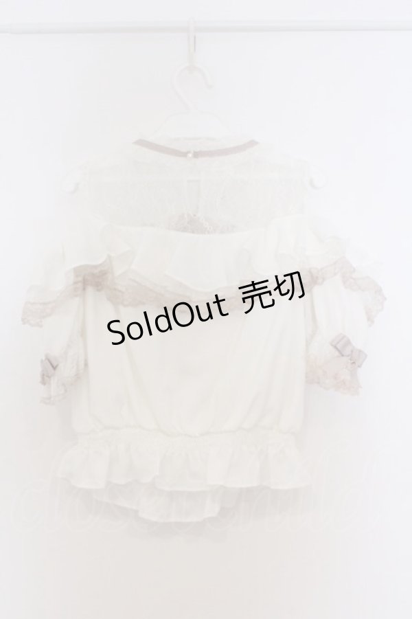 画像3: LIZ LISA / オープンショルダーフリルブラウス 0 シロ O-26-03-21-1031-LO-BL-OW-OS (3)