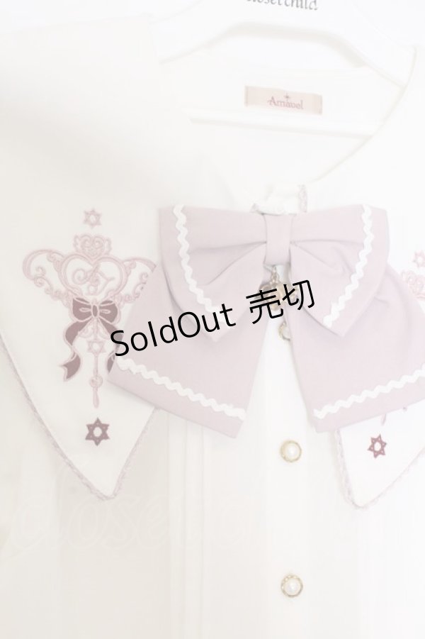 画像2: Amavel / Magical Candy ブラウス F シロ×ピンク O-26-03-21-1033-CA-BL-OW-OS (2)