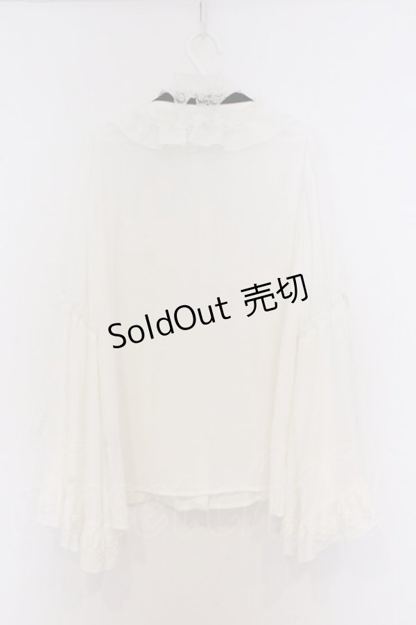 画像3: axes femme kawaii / 姫袖フリルブラウス M キナリ O-26-03-21-1034-AX-BL-OW-OS (3)