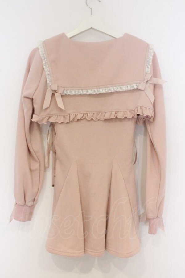 画像3: LIZ LISA / 重ね着風セーラーフレアワンピース 0 ピンク O-26-03-21-1039-LO-OP-OW-OS (3)