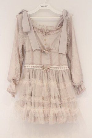 画像: LIZ LISA / チュールフリルワンピース 0 ピンク O-26-03-21-1043-LO-OP-OW-OS