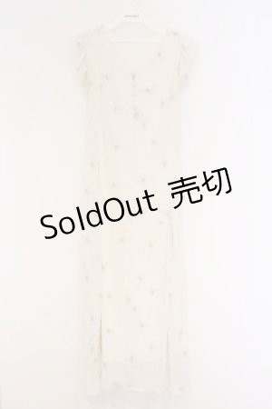 画像: An MILLE / 花柄シフォンワンピース  アイボリー O-26-03-21-1044-EL-OP-OW-OS